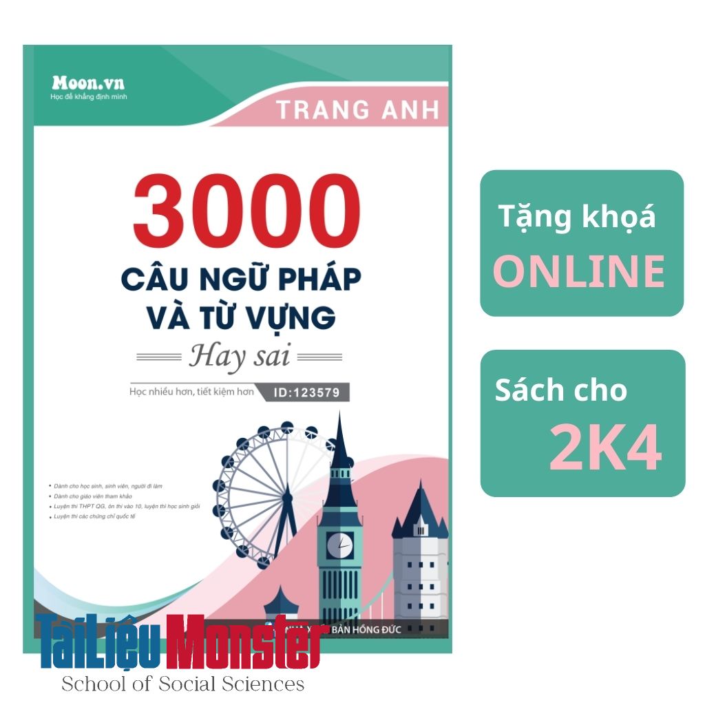 3000 cau trac nghiem ngu phap tu vung hay sai trang anh 1