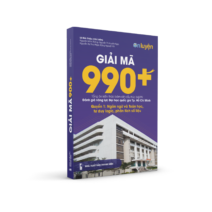 Combo sách Giải mã 990+ tổng ôn bài thi ĐGNL ĐHQG TP HCM